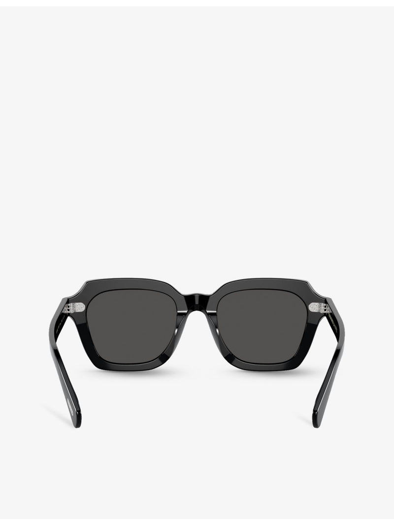 Oliver Peoples Kienna square acetate sunglasses OV5526SU, imported from the UK