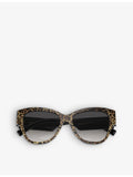 Dolce & Gabbana DG4449 butterfly-frame acetate sunglasses - British product