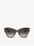 Dolce & Gabbana DG4449 butterfly-frame acetate sunglasses - British product