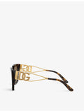 Dolce & Gabbana DG4446B tortoiseshell acetate sunglasses, imported from the UK