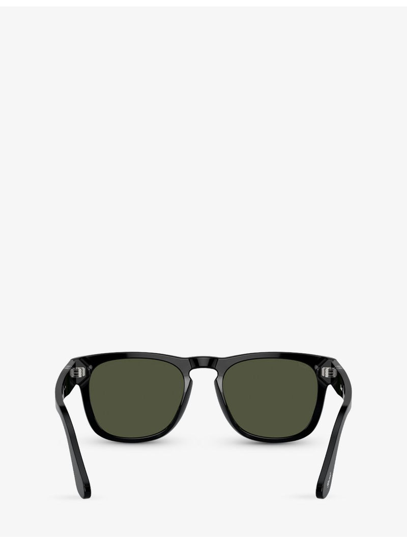 Persol PO3333S Elio square-frame acetate sunglasses, imported from the UK