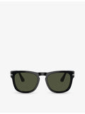 Persol PO3333S Elio square-frame acetate sunglasses, imported from the UK