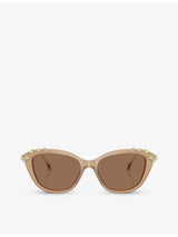 selfridges Swarovski SK6010 Cat-Eye Acetate Sunglasses- Buy online at McGrocer