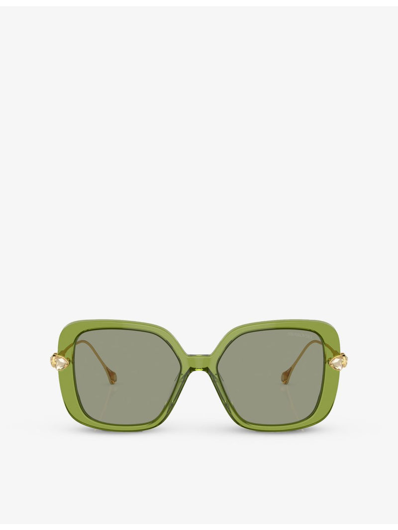 Swarovski SK6011 square-frame acetate sunglasses, UK version