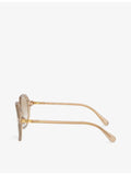 Swarovski SK6003 irregular-frame gem-embellished sunglasses - British product