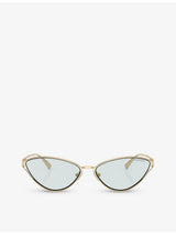 selfridges Tiffany & Co. TF3095 Cat-Eye Metal Sunglasses- Buy online at McGrocer