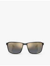 selfridges Ray-Ban RB3721CH Chromance Square-Frame Metal Sunglasses- Buy online at McGrocer