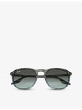 Ray-Ban RB2203 square-frame crystal sunglasses (British brand)