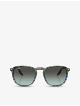 selfridges Ray-Ban RB2203 Square-Frame Crystal Sunglasses- Buy online at McGrocer