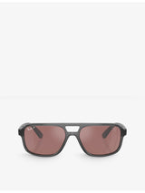 selfridges Ray-Ban Scuderia Ferrari Rectangle-Frame Nylon Sunglasses- Buy online at McGrocer