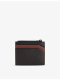 Dents leather card holder with debossed branding, UK version
