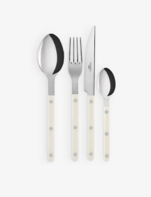 Sabre Bistrot Stainless Steel and Acrylic Cutlery Set of Four