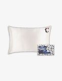Slip Queen Letter-Embroidered Silk Pillowcase 51cm x 76cm