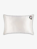 Slip Queen Letter-Embroidered Silk Pillowcase 51cm x 76cm