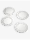 Soho Home silver-plated coasters set of four 13cm (British brand)