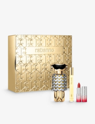 Rabanne Fame 80ml gift set with lipstick, imported from the UK