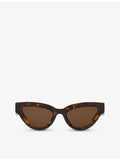 Bottega Veneta cat-eye sunglasses tortoiseshell frame, UK version