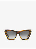 Saint Laurent SL214 cat-eye acetate sunglasses, imported from the UK