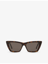 selfridges Saint Laurent SL276 Cat-eye Acetate Sunglasses- Buy online at McGrocer