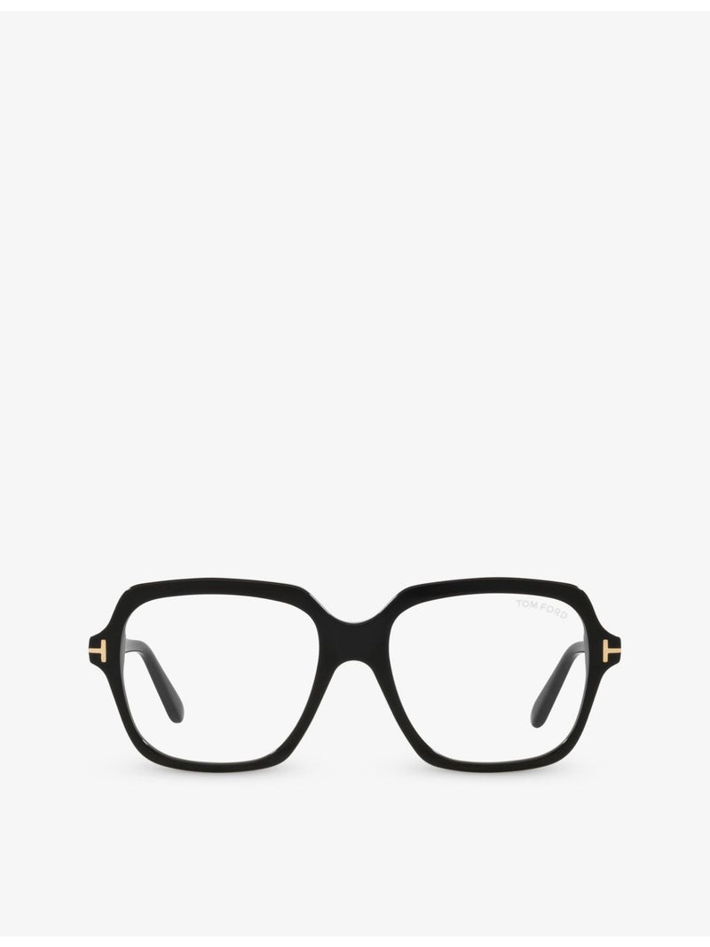 Tom Ford FT5908-B irregular-frame acetate glasses - British product