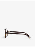 Tom Ford FT5908 irregular tortoiseshell acetate glasses - British product