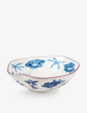 Seletti porcelain salad bowl with floral pattern 27cm, imported from the UK