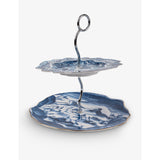 selfridges Seletti Acid Graphic-Pattern Distorted Porcelain Cake Stand, 28cm- Buy online at McGrocer