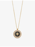 Astley Clarke Polaris gold-plated locket with onyx and sapphire (British brand)