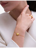 Astley Clarke locket bracelet 18ct gold-plated sterling silver, imported from the UK