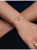 Astley Clarke locket bracelet 18ct gold-plated sterling silver, imported from the UK