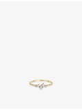 Astley Clarke promise ring 14ct yellow gold 0.13ct lab-grown diamond (British brand)