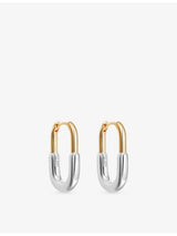 selfridges Astley Clarke Aurora U-Shape 18ct Yellow-Gold Plated Sterling-Silver Hoop Earrings- Buy online at McGrocer
