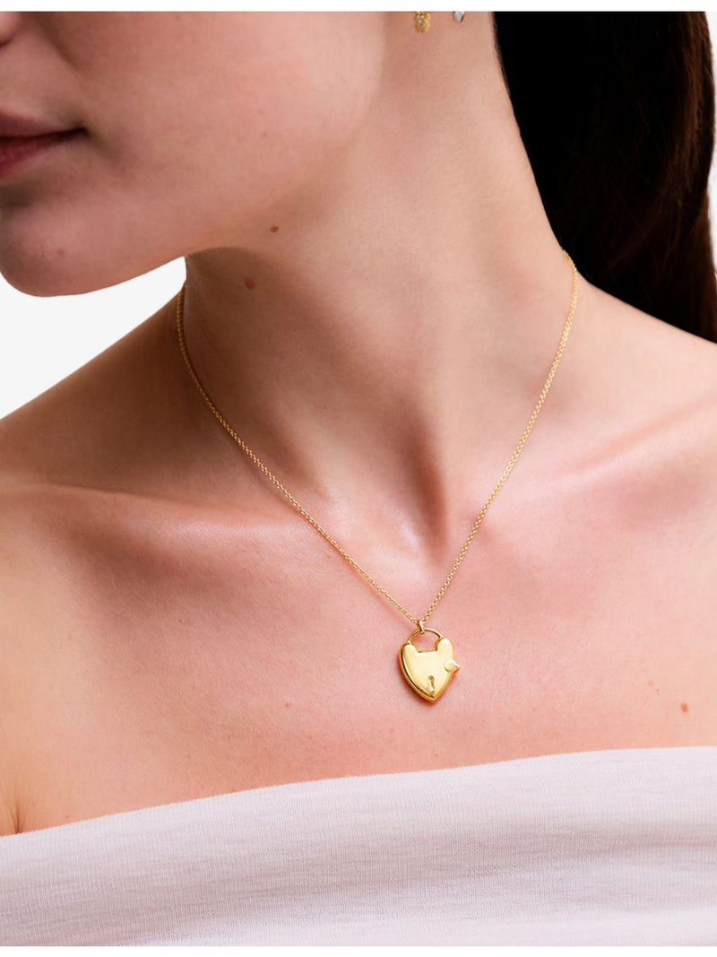 Astley Clarke 18ct yellow-gold plated heart locket in sterling silver - British product