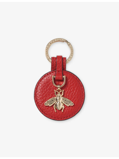 selfridges Aspinal of London Round Bee Leather Keyring 6cm- Buy online at McGrocer