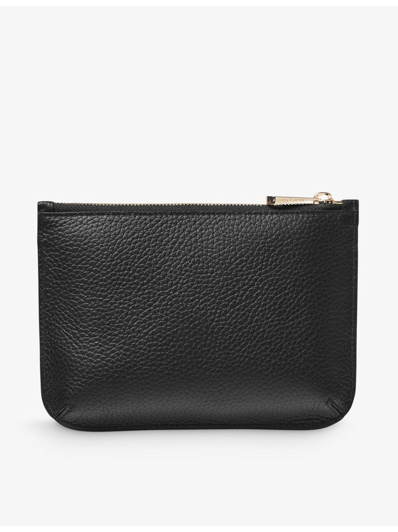 Aspinal of London Ella medium logo-print leather pouch 20cm (British brand)