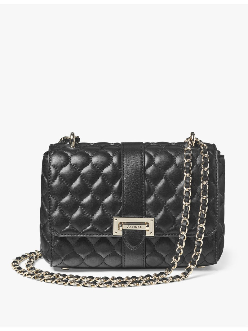 Aspinal of London Lottie quilted leather shoulder bag (British brand)