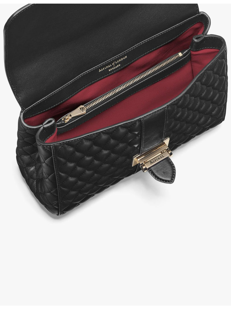 Aspinal of London Lottie quilted leather shoulder bag (British brand)