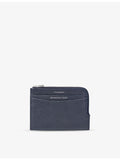 Aspinal of London logo-embossed leather travel wallet 12cm (British brand)