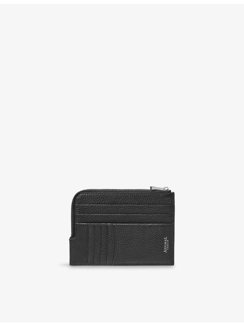 Aspinal of London grained leather travel wallet, UK version