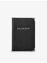 selfridges Aspinal of London Logo-Embossed Grained-Leather Passport Cover- Buy online at McGrocer