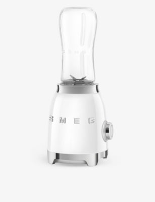 Smeg personal stainless-steel blender with two 600ml bottles, imported from the UK