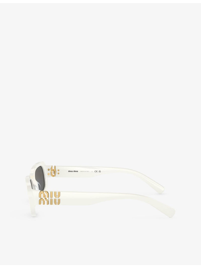Miu Miu rectangle-frame acetate sunglasses MU 08ZS, imported from the UK