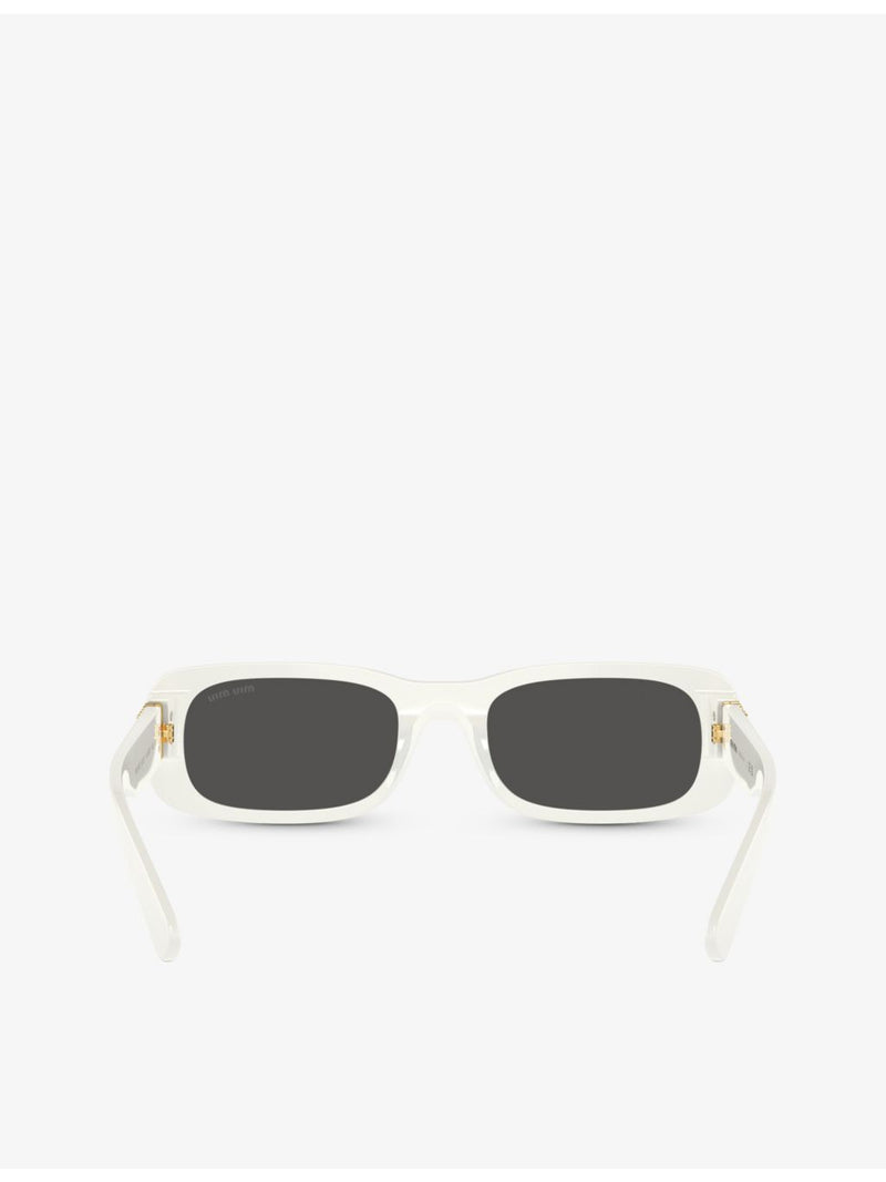 Miu Miu rectangle-frame acetate sunglasses MU 08ZS, imported from the UK