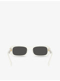 Miu Miu rectangle-frame acetate sunglasses MU 08ZS, imported from the UK