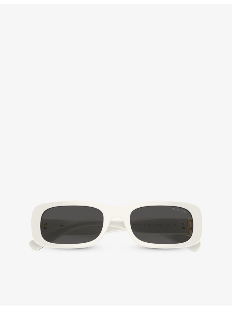 Miu Miu rectangle-frame acetate sunglasses MU 08ZS, imported from the UK