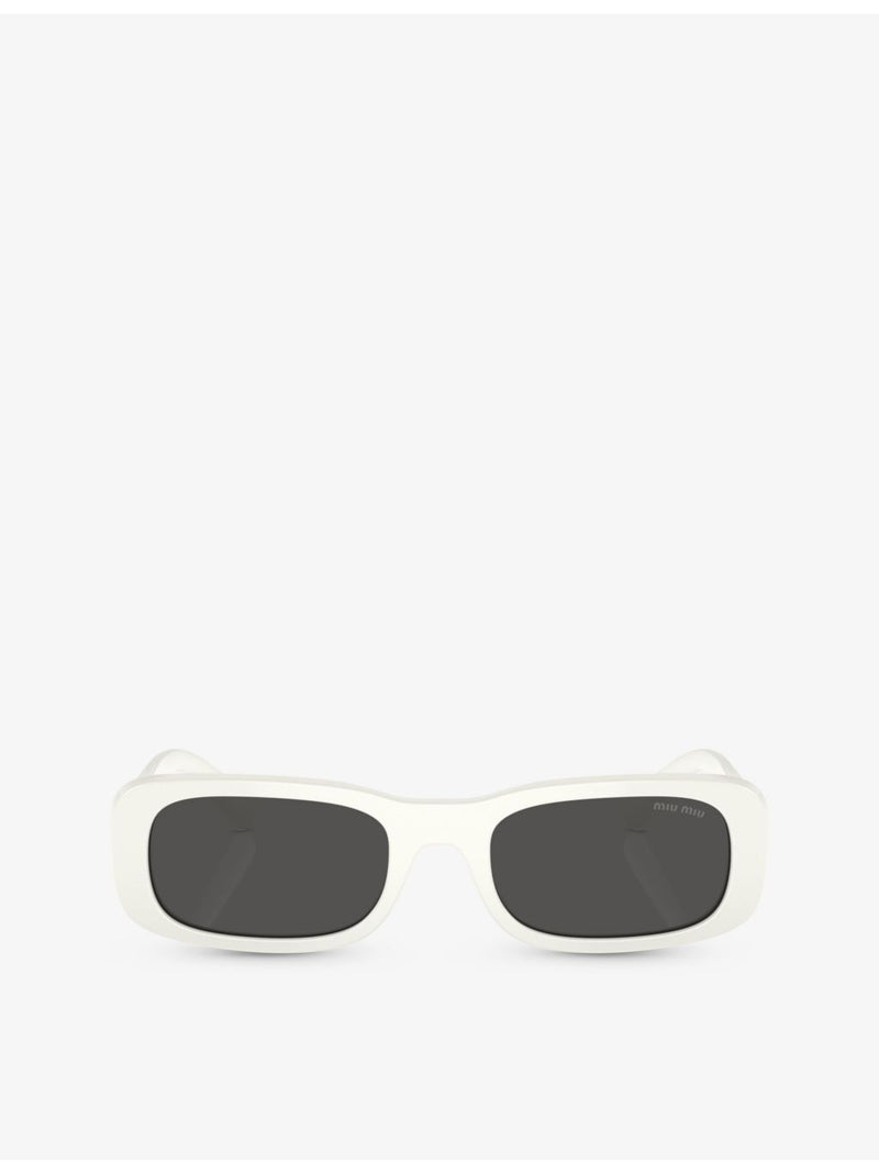 Miu Miu rectangle-frame acetate sunglasses MU 08ZS, imported from the UK