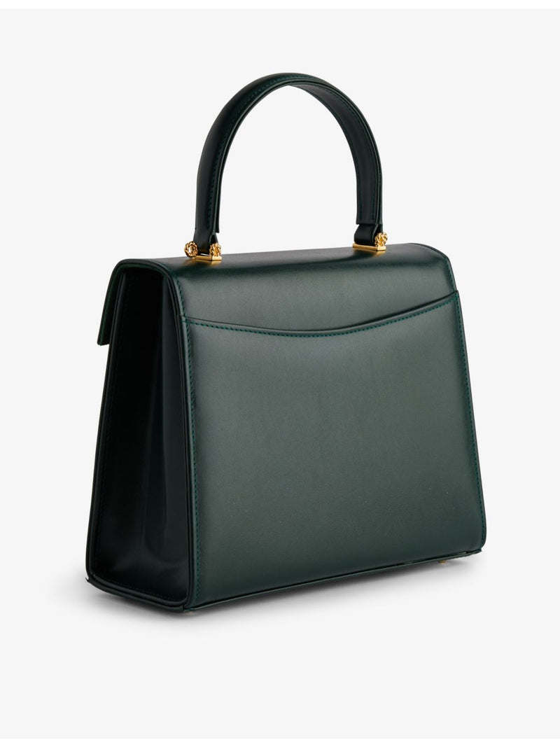 Launer Traviata leather top-handle bag, imported from the UK