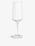 Georg Jensen Bernadotte grooved champagne flute glasses set of six, UK version