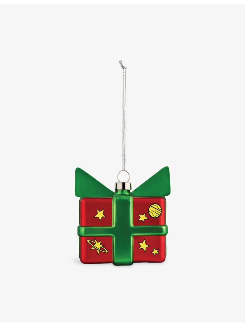 Alessi glass Christmas decoration Le Palle Quadrate 7cm, UK version