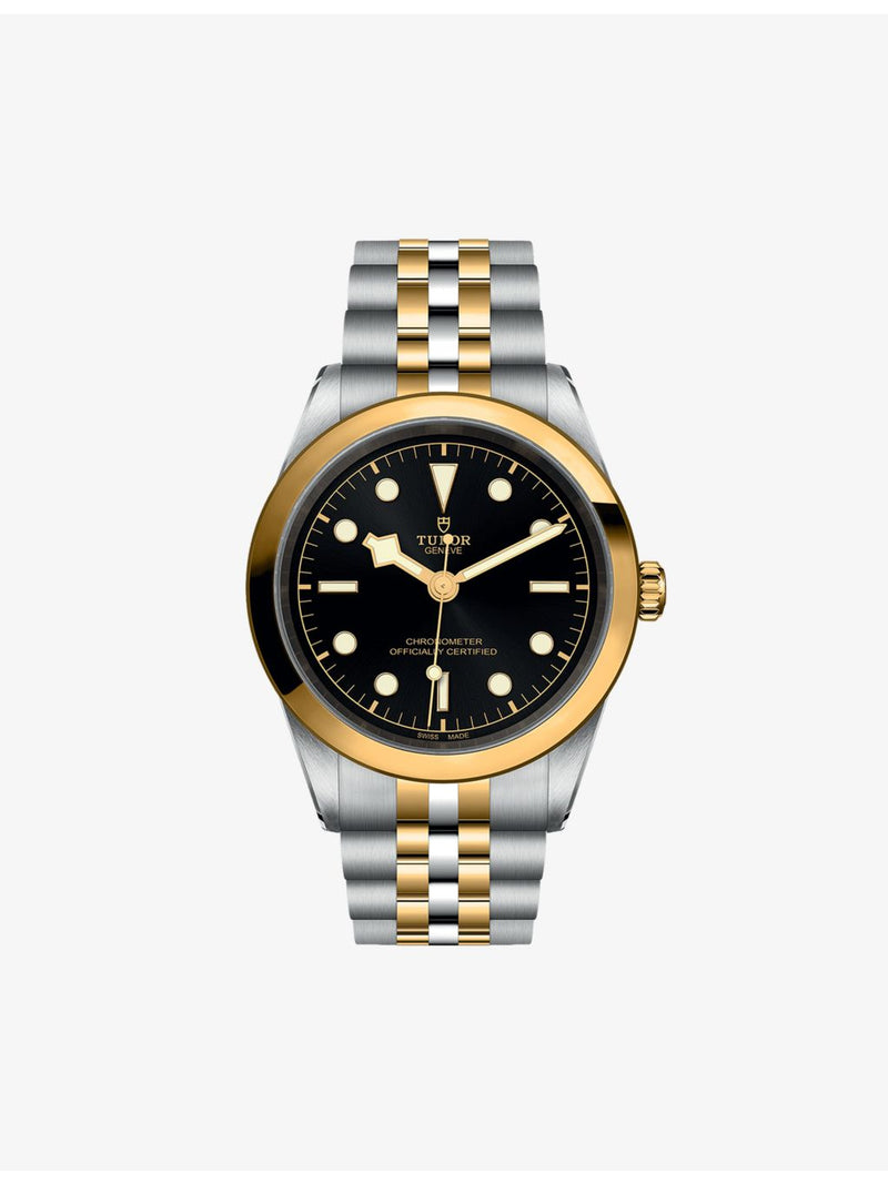 Tudor Black Bay 41 yellow-gold steel automatic watch, imported from the UK